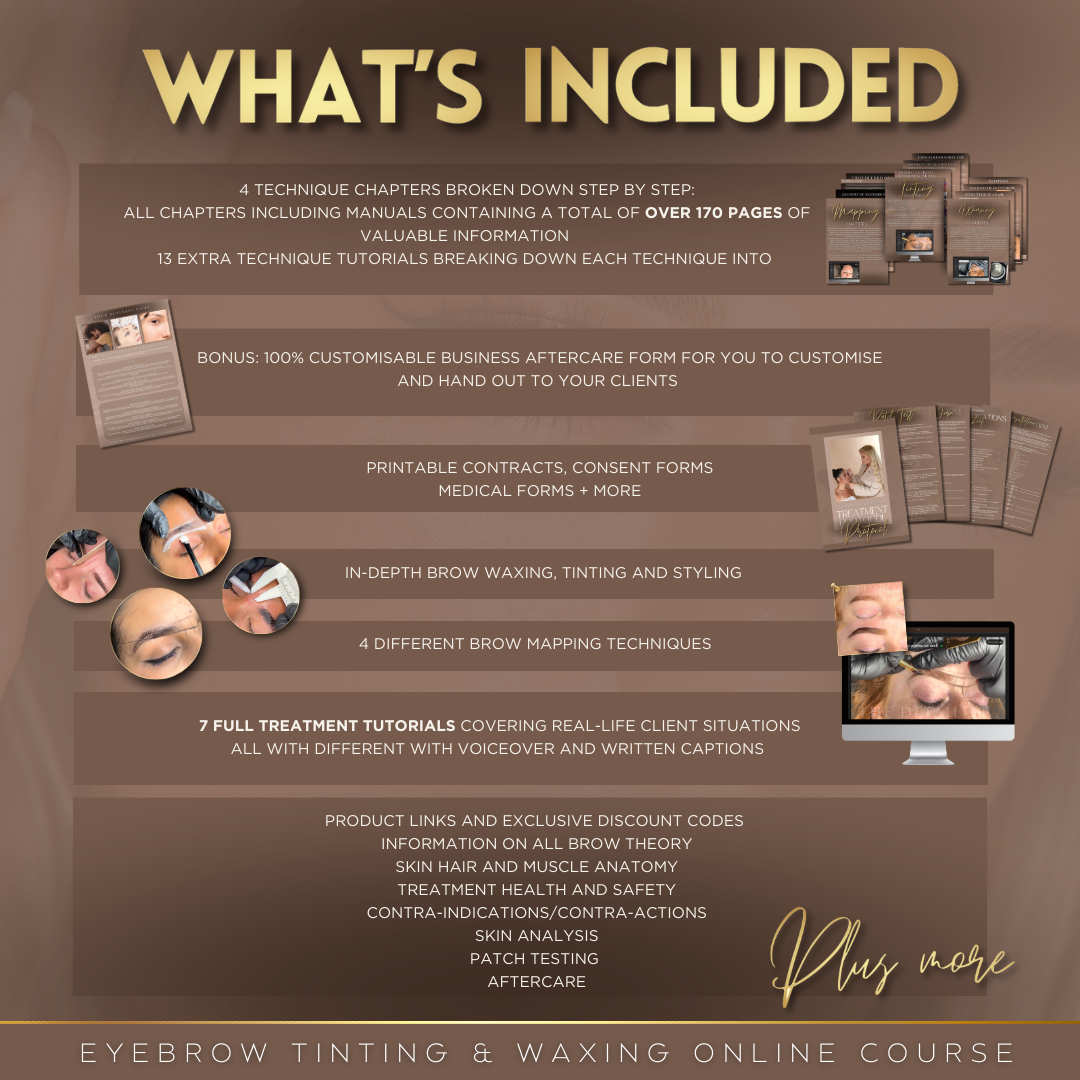 Celeb Brow (Tinting & Waxing) Online Course