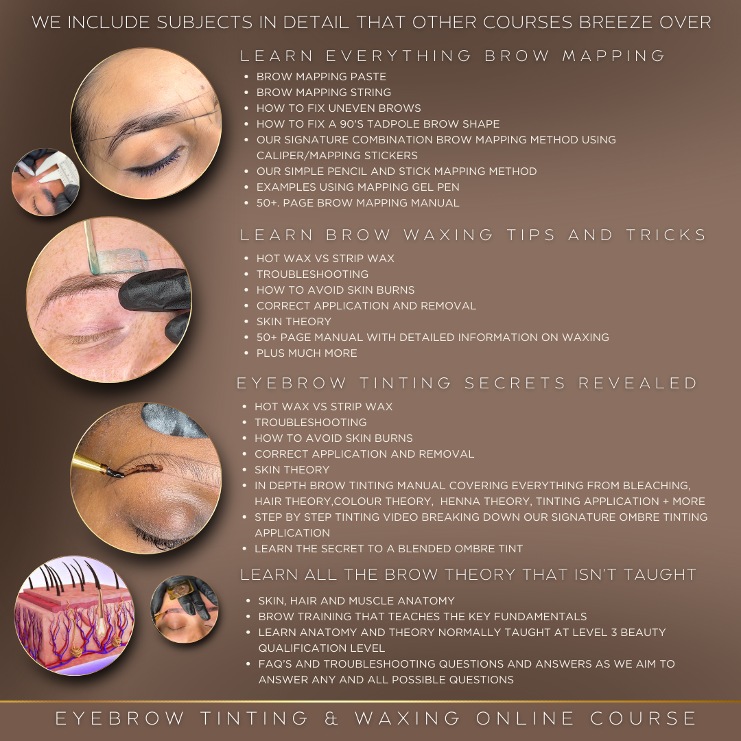 Celeb Brow (Tinting & Waxing) Online Course