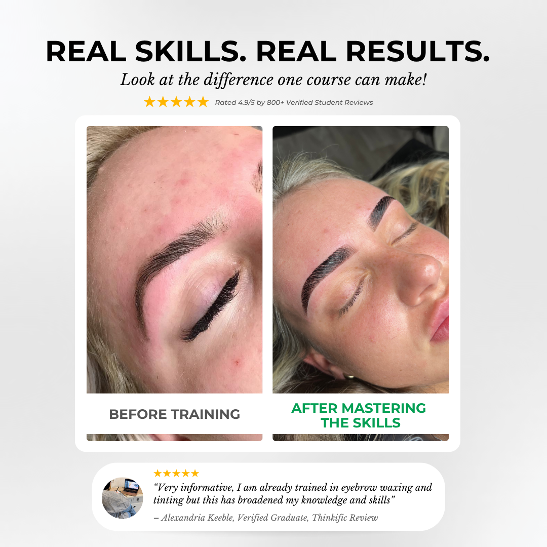 Brow Lamination, Tinting & Waxing Online Course