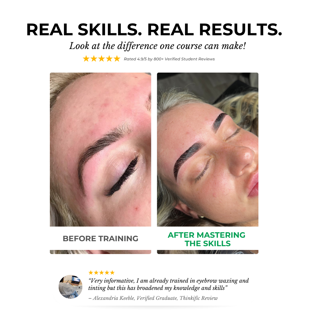 Brow Lamination, Tinting & Waxing Online Course