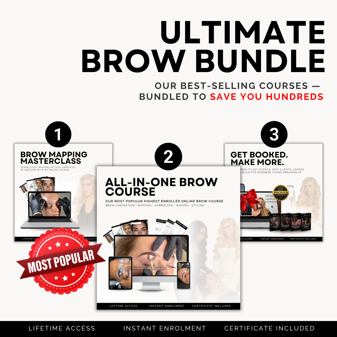 Ultimate Brow Bundle: 3 COURSES IN 1