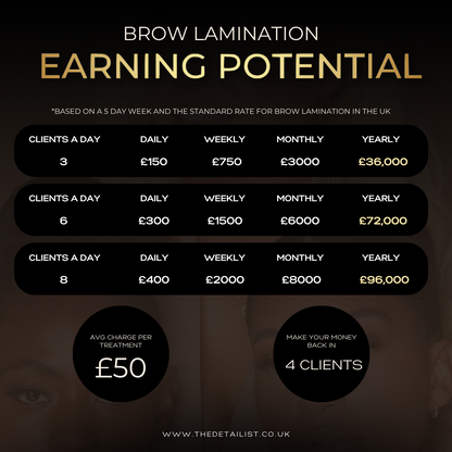 Brow Lamination, Tinting & Waxing Online Course