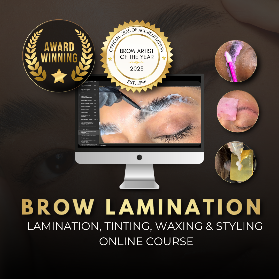 Brow Lamination, Tinting & Waxing Online Course The Detailist