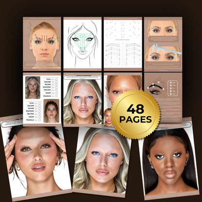 Brow Mapping Printable Practice Workbook