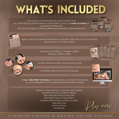 Celeb Brow (Tinting & Waxing) Online Course