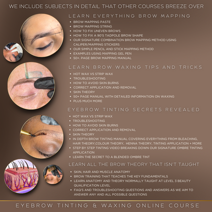 Celeb Brow (Tinting & Waxing) Online Course