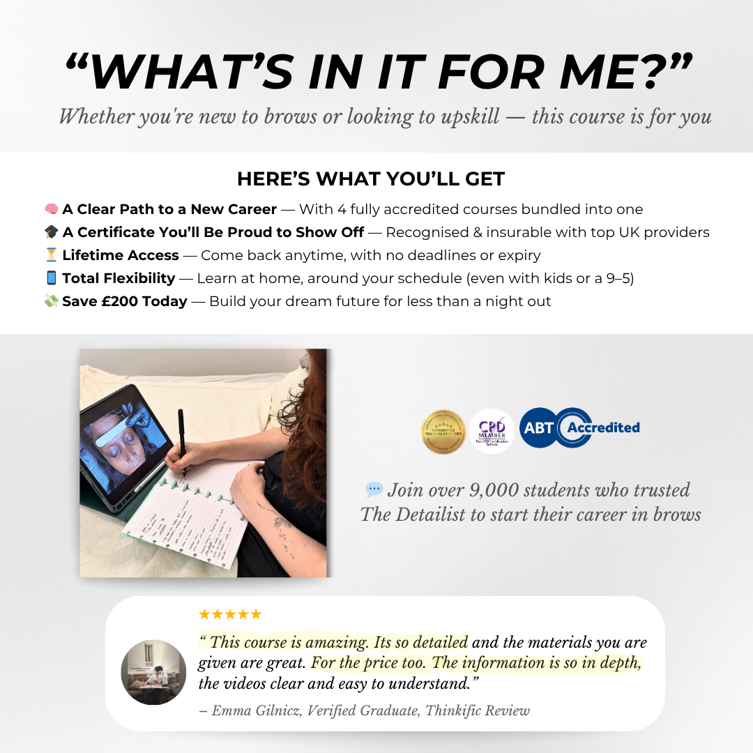 The Ultimate Brow Artist Bundle – 4 Services, 1 Certificate