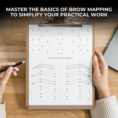 Brow Mapping Printable Practice Workbook