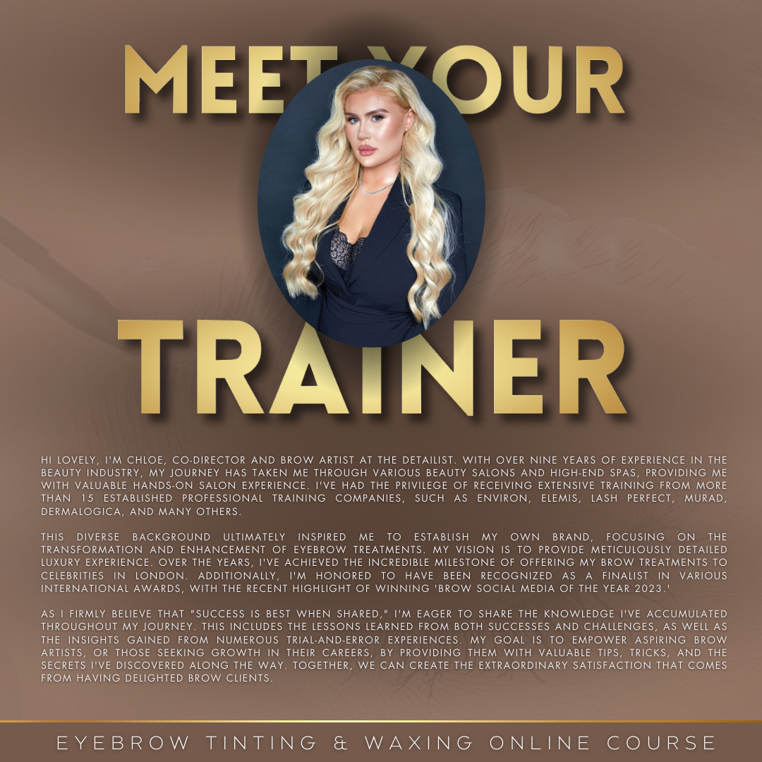 Celeb Brow (Tinting & Waxing) Online Course