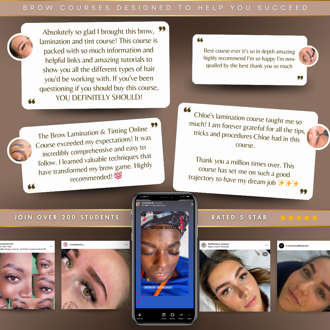 Celeb Brow (Tinting & Waxing) Online Course