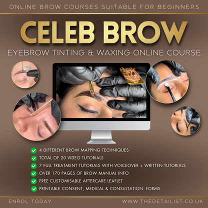 Celeb Brow (Tinting & Waxing) Online Course