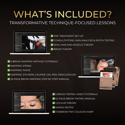 Brow Lamination, Tinting & Waxing Online Course