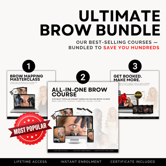 Ultimate Brow Bundle: 3 COURSES IN 1