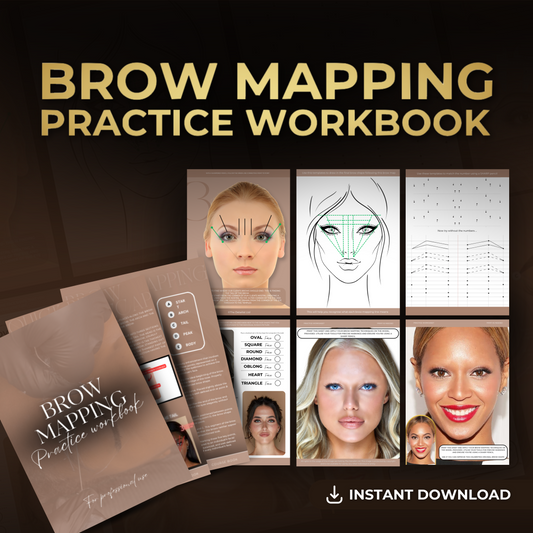 Brow Mapping Printable Practice Workbook