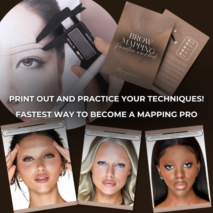 Brow Mapping Printable Practice Workbook