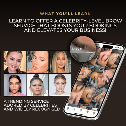 Brow Lamination, Tinting & Waxing Online Course